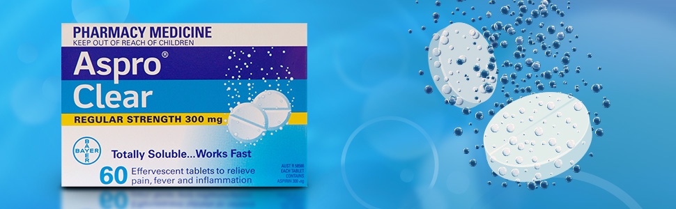 Aspro Clear Pain Relief 60 Soluble Tablets - ePharmacy